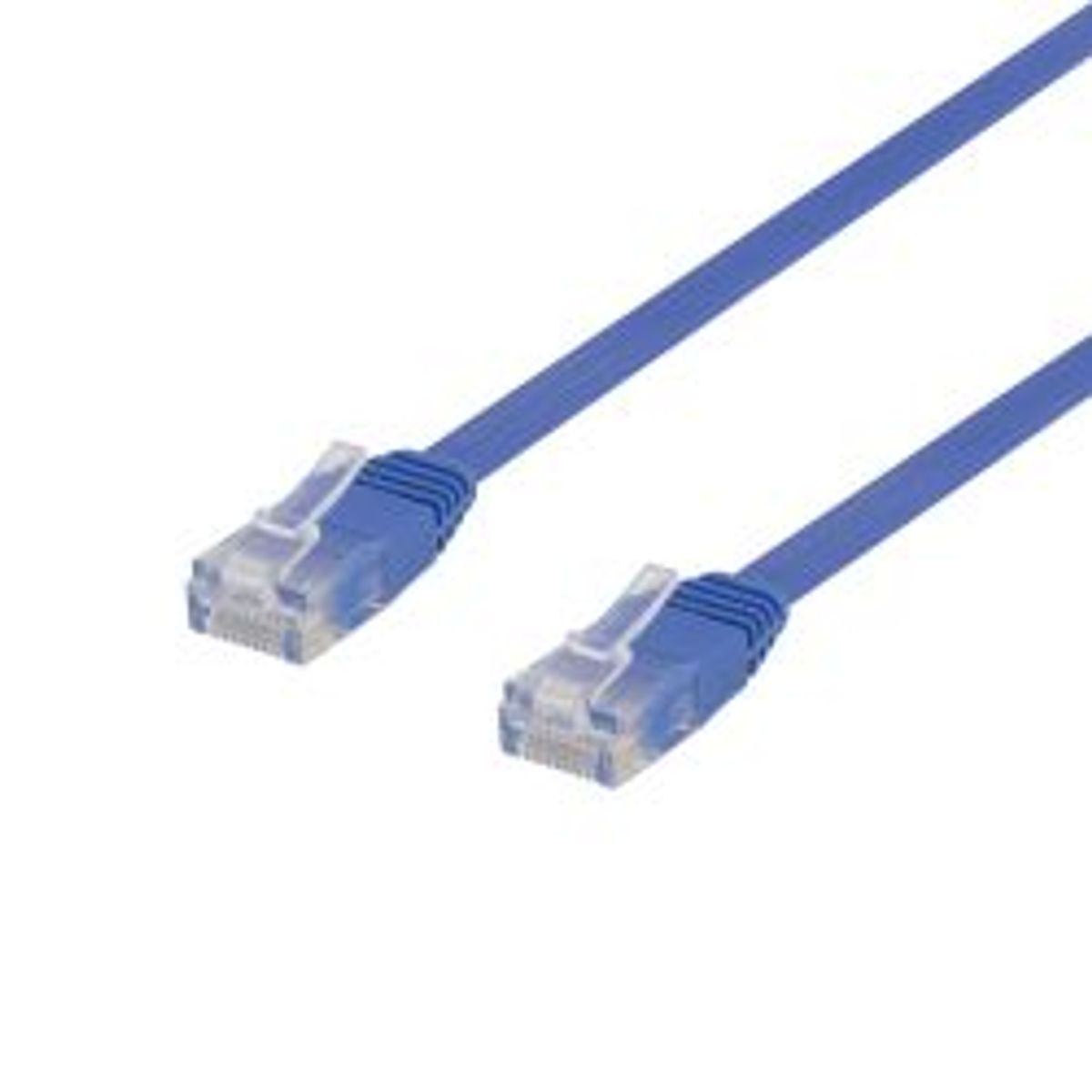 Deltaco U/utp Cat6 Patch Cable, Flat, 0.3m, 250mhz, Blue - Ledning