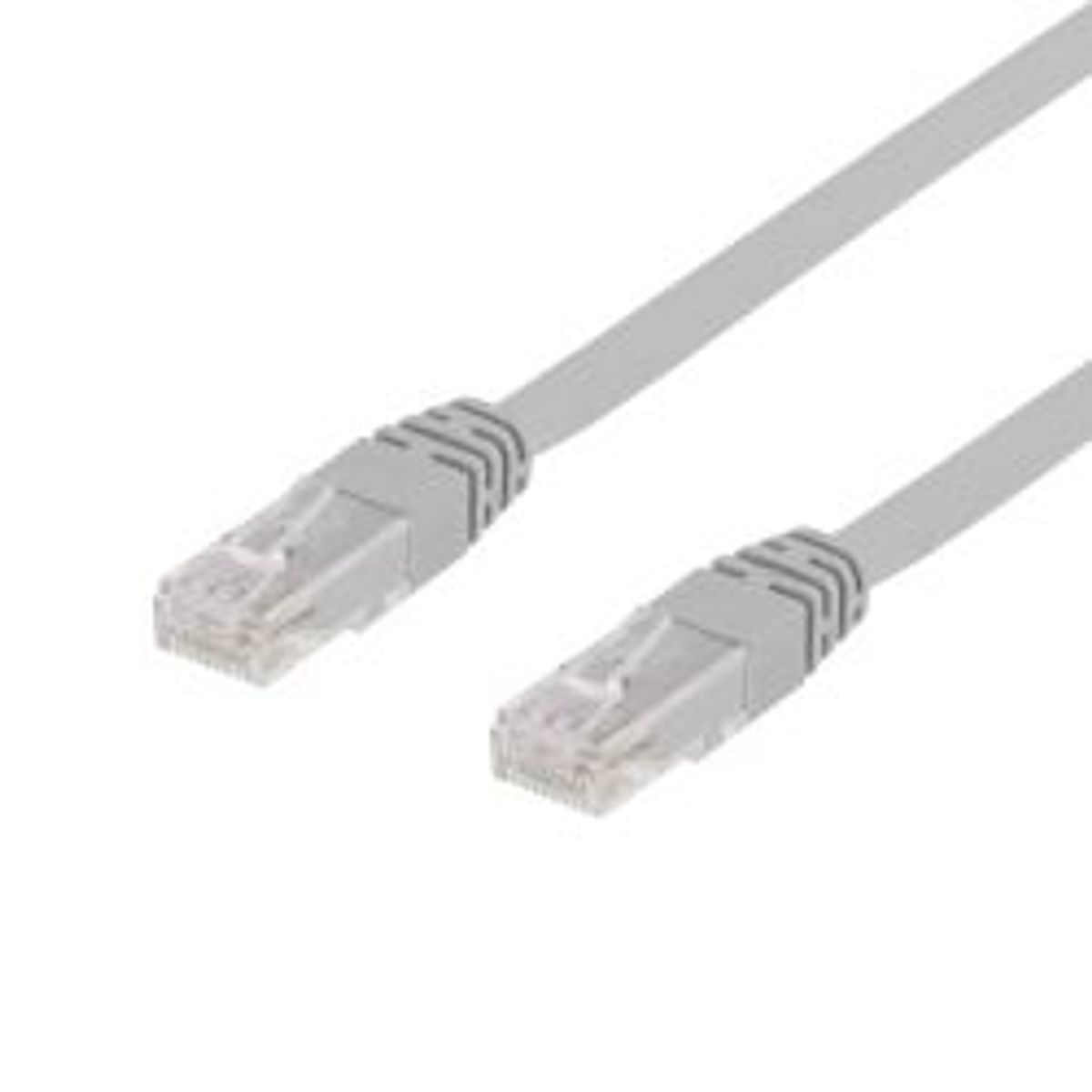 Deltaco U/utp Cat6 Patch Cable, Lszh, 7m, Grey - Ledning