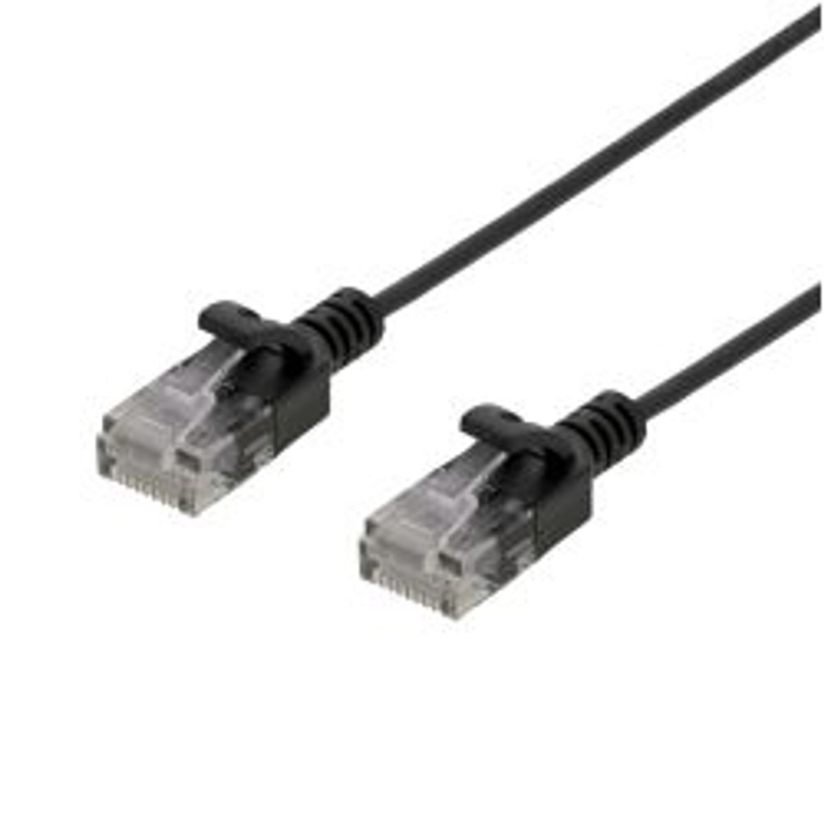 Deltaco U/utp Cat6 Patch Cable Slim, 2.6 Mm, 1m, 500mhz, Black - Ledning