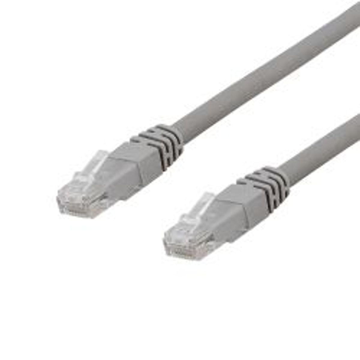 Deltaco U/utp Cat6a Patch Cable, Lszh, 0.3m, Grey - Ledning