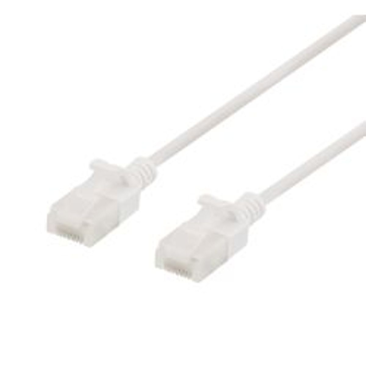 Deltaco U/utp Cat6a Patch Cable, Slim, 3,5mm Diameter, 0,3m, White - Ledning