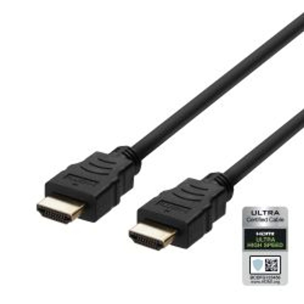 Deltaco Ultra High Speed Hdmi Cable 0.5m Earc Qms 8k 60hz 4k 120hz - Ledning