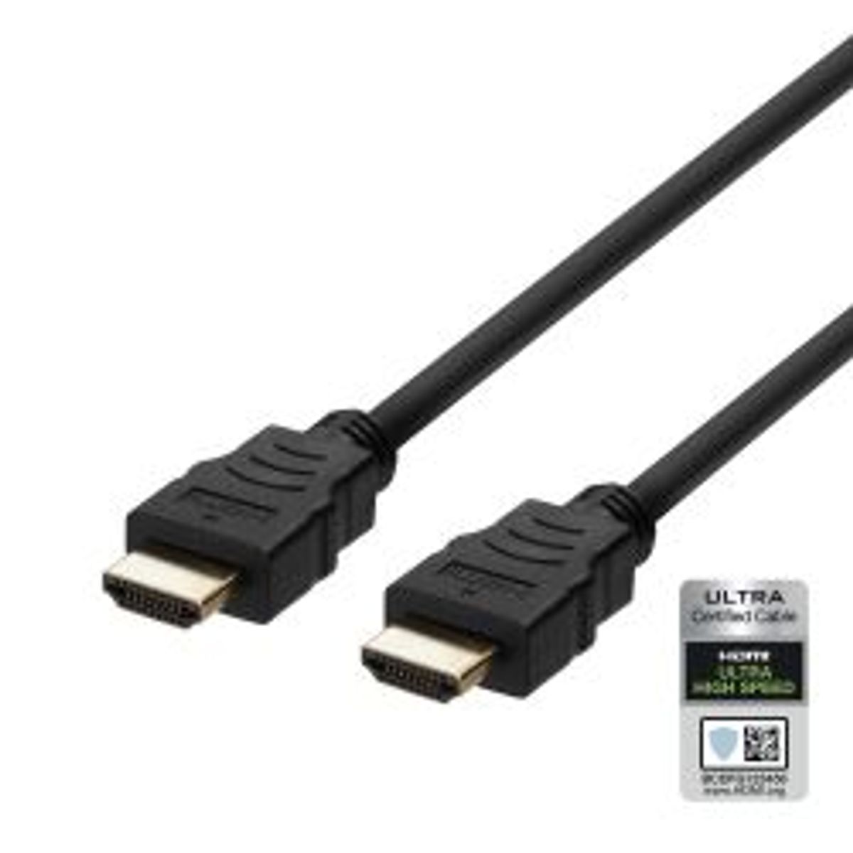 Deltaco Ultra High Speed Hdmi Cable 48gbps, 5m, Black - Ledning