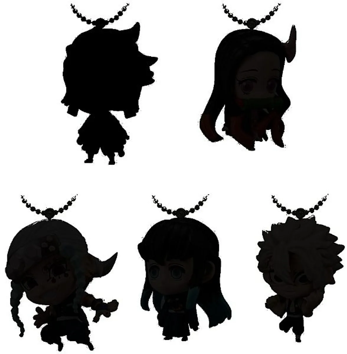 Demon Slayer Kimetsu no Yaiba - Chibi/Deform Mascot - Random/TilfÃ¦ldig Keychain 5cm