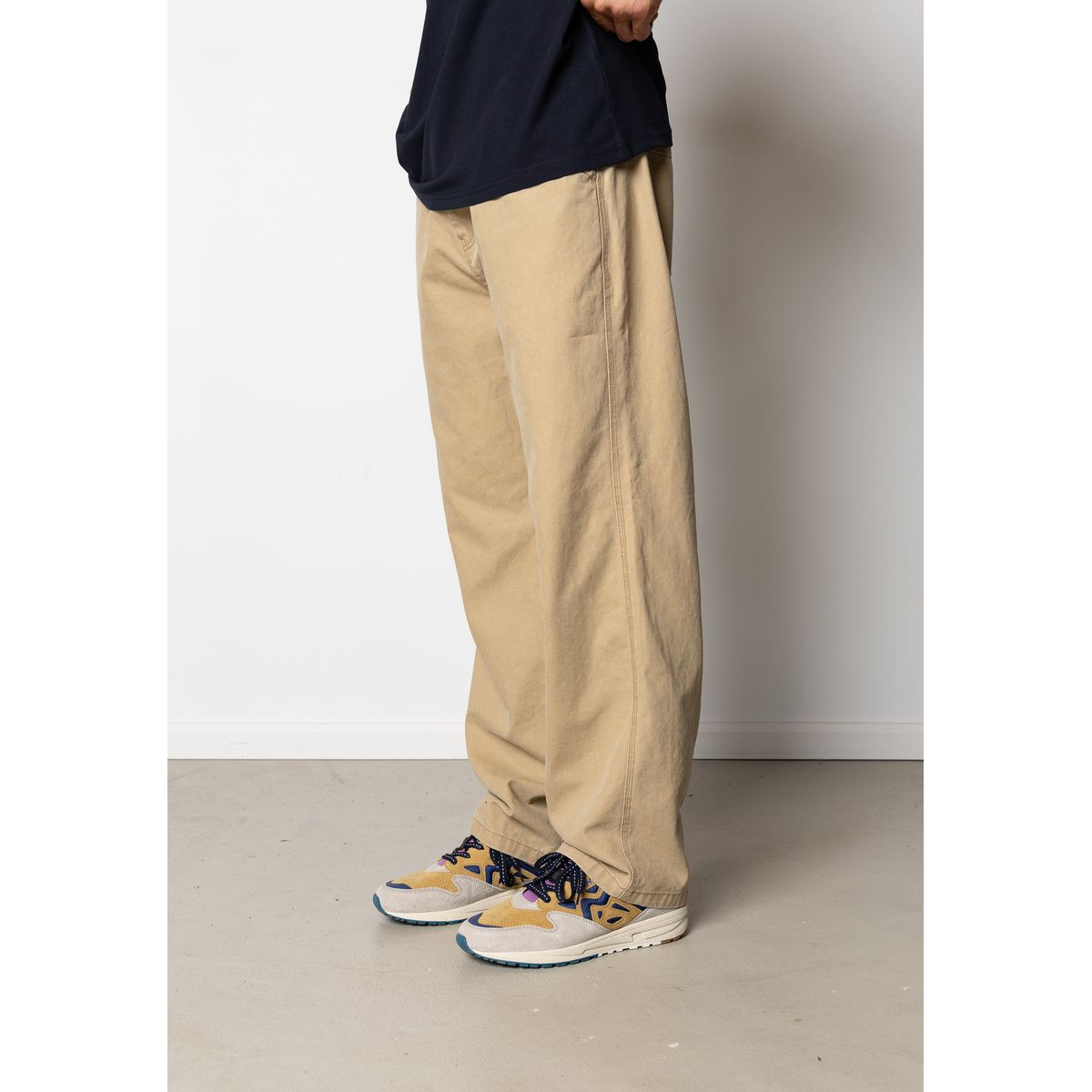 DERECK CANVAS TROUSERS - Dark Khaki