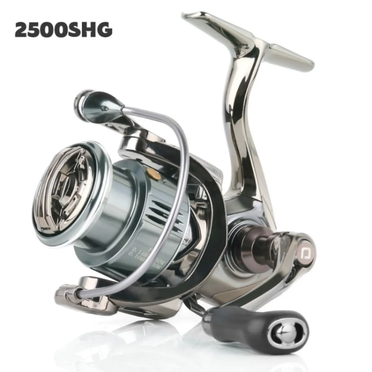 DEUKIO 2500SHG metal fiskehjul vægt: 220g / Gearing: 5.6.1 - Sølv