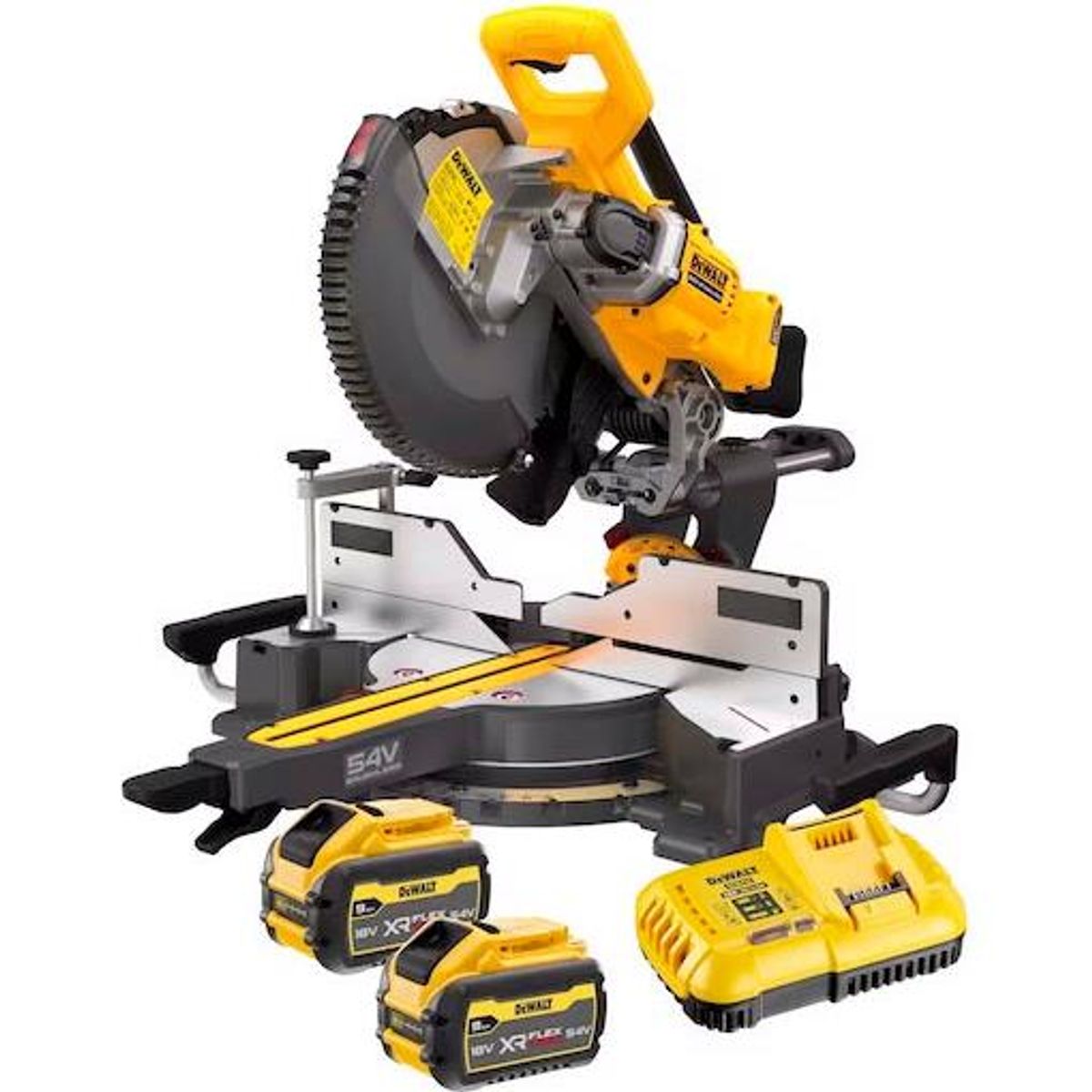 DeWalt 54V XR FV GERINGSSAV 305MM, WTC,2X9AH