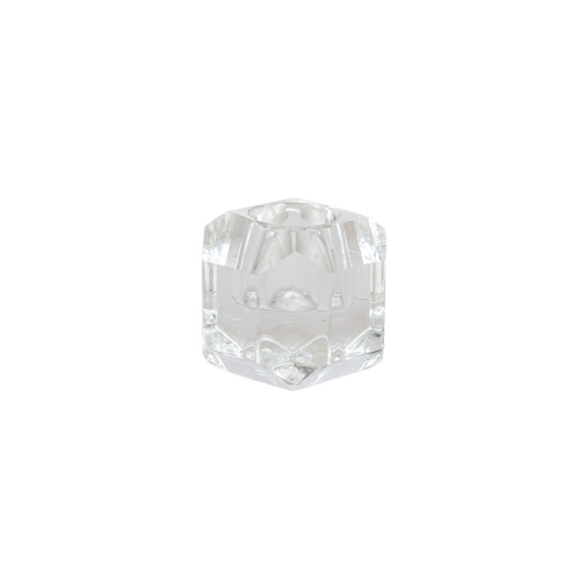 Diamant lysestage glas | D5x5 cm