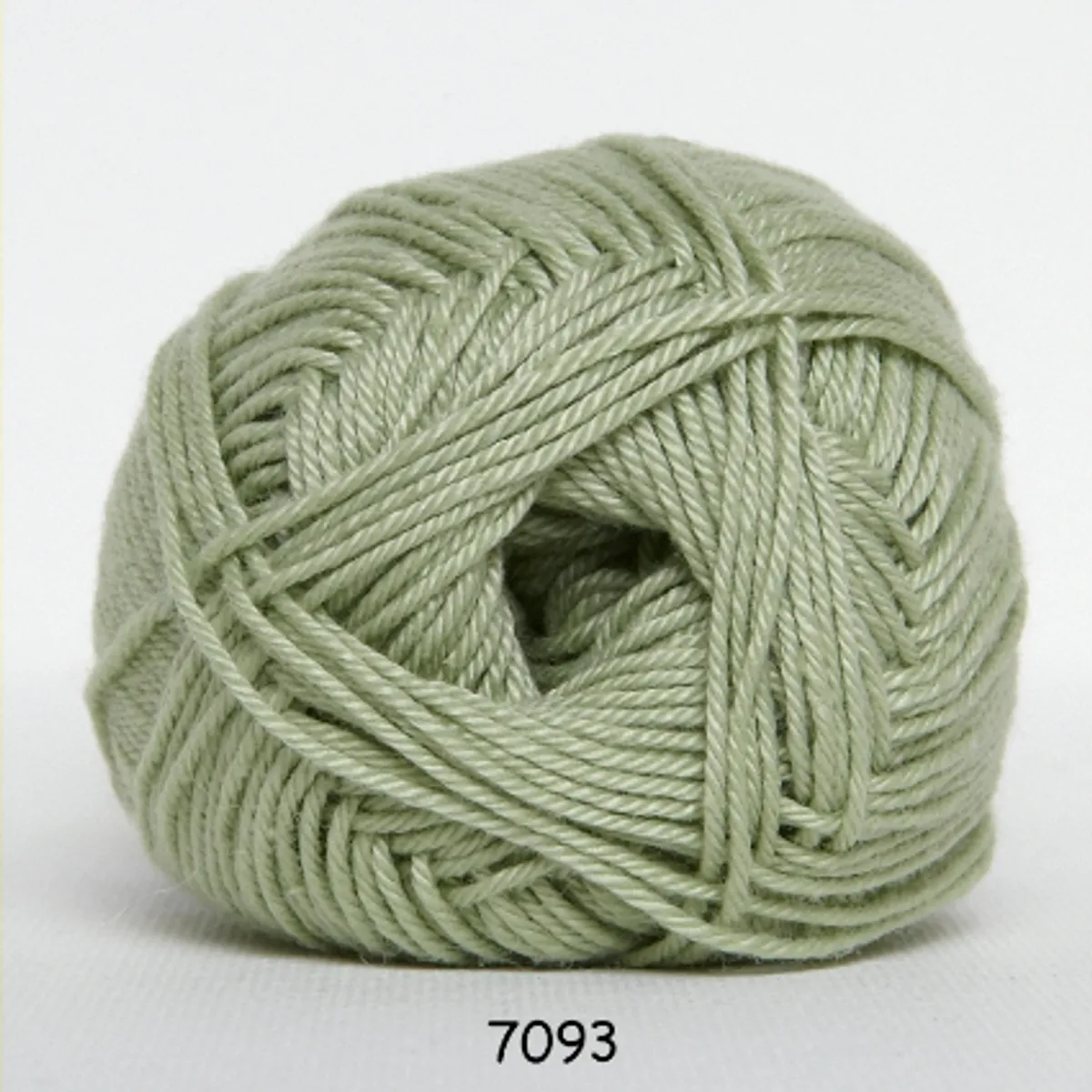 Diamond Cotton, støvet grøn, 50 g, nr. 7093