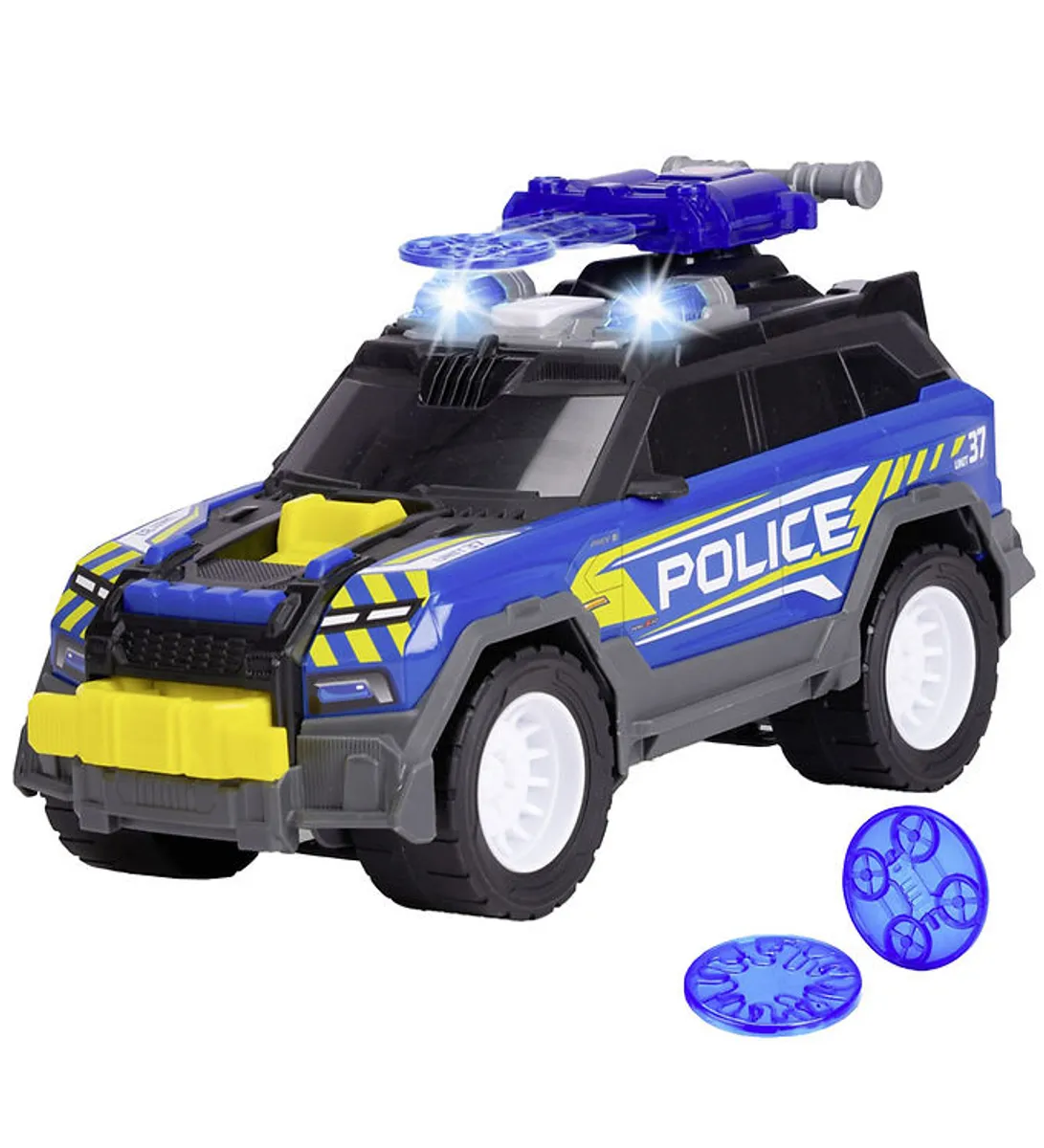 Dickie Toys Bil - Police SUV - Lys/Lyd