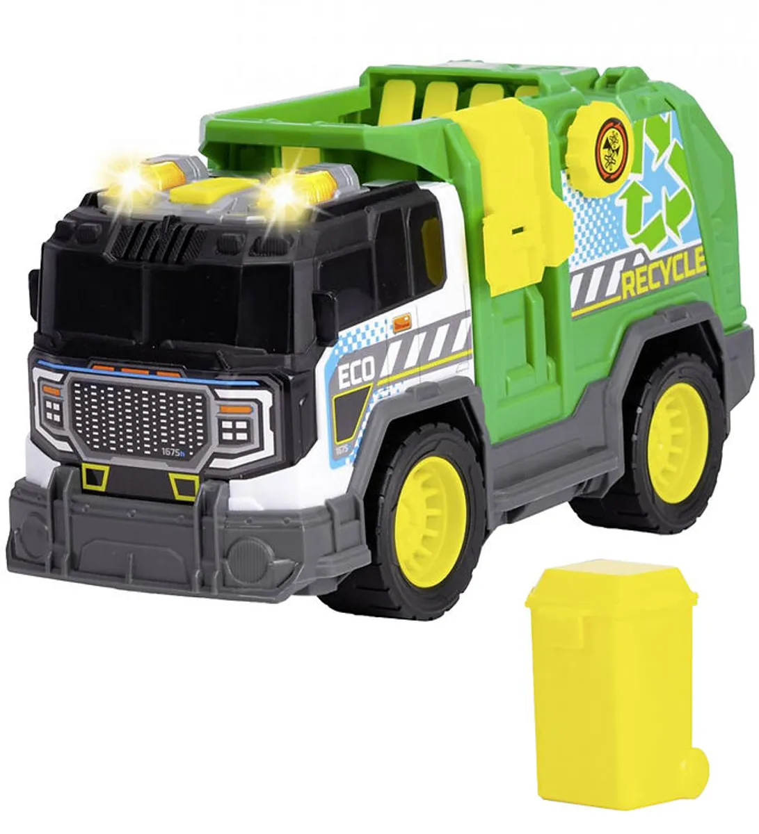 Dickie Toys Bil - Recycle Truck - Lys/Lyd