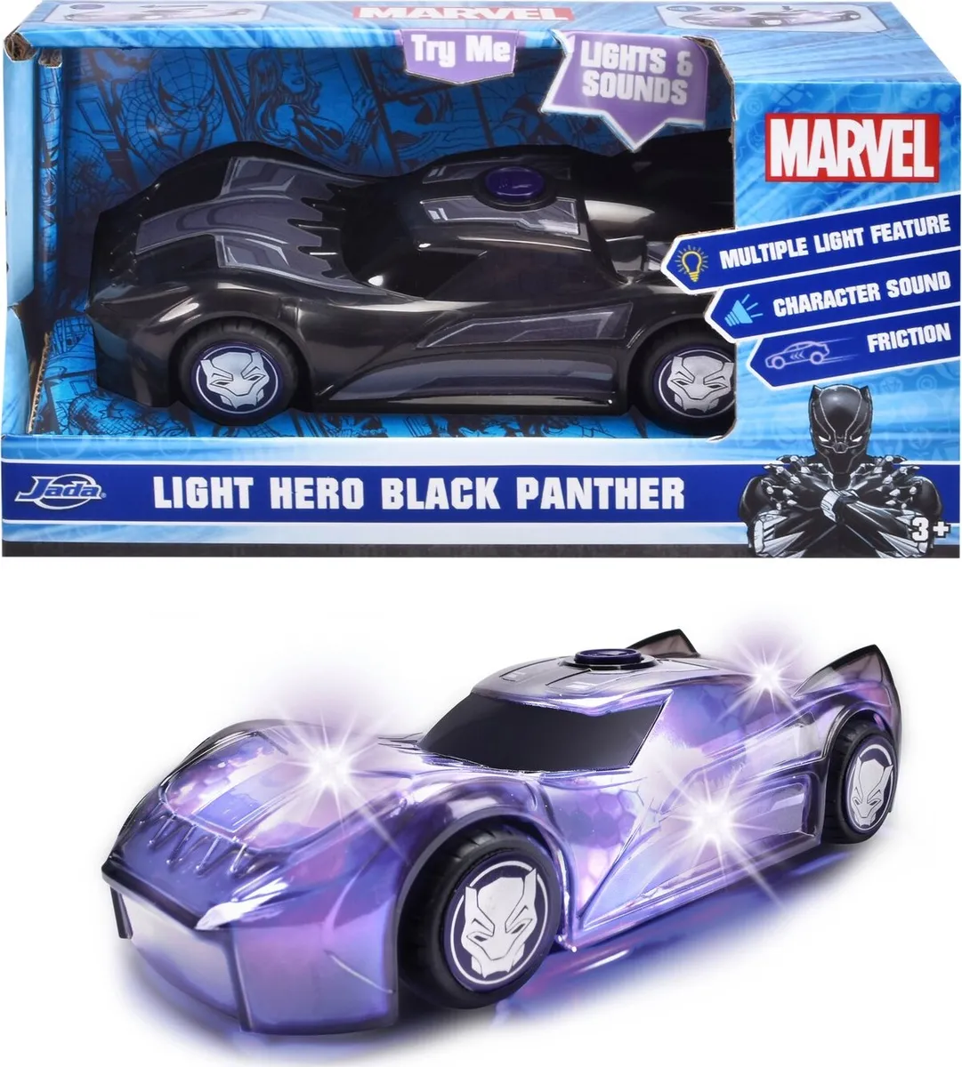 Dickie Toys - Marvel Light Hero Black Panther 1:32