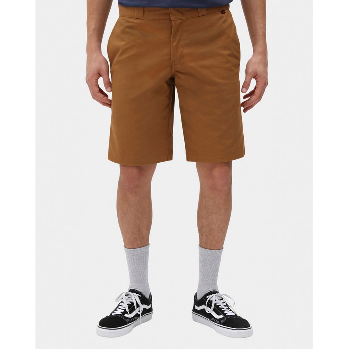 Dickies Slim Straight Shorts Flex Brown Duck