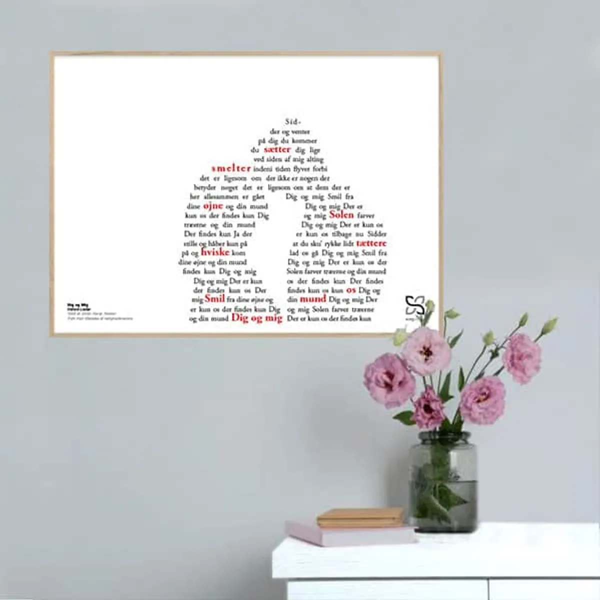 Dig og mig - Dieters Lieder - Songshape plakat - 70 x 50 cm / XL / vandret