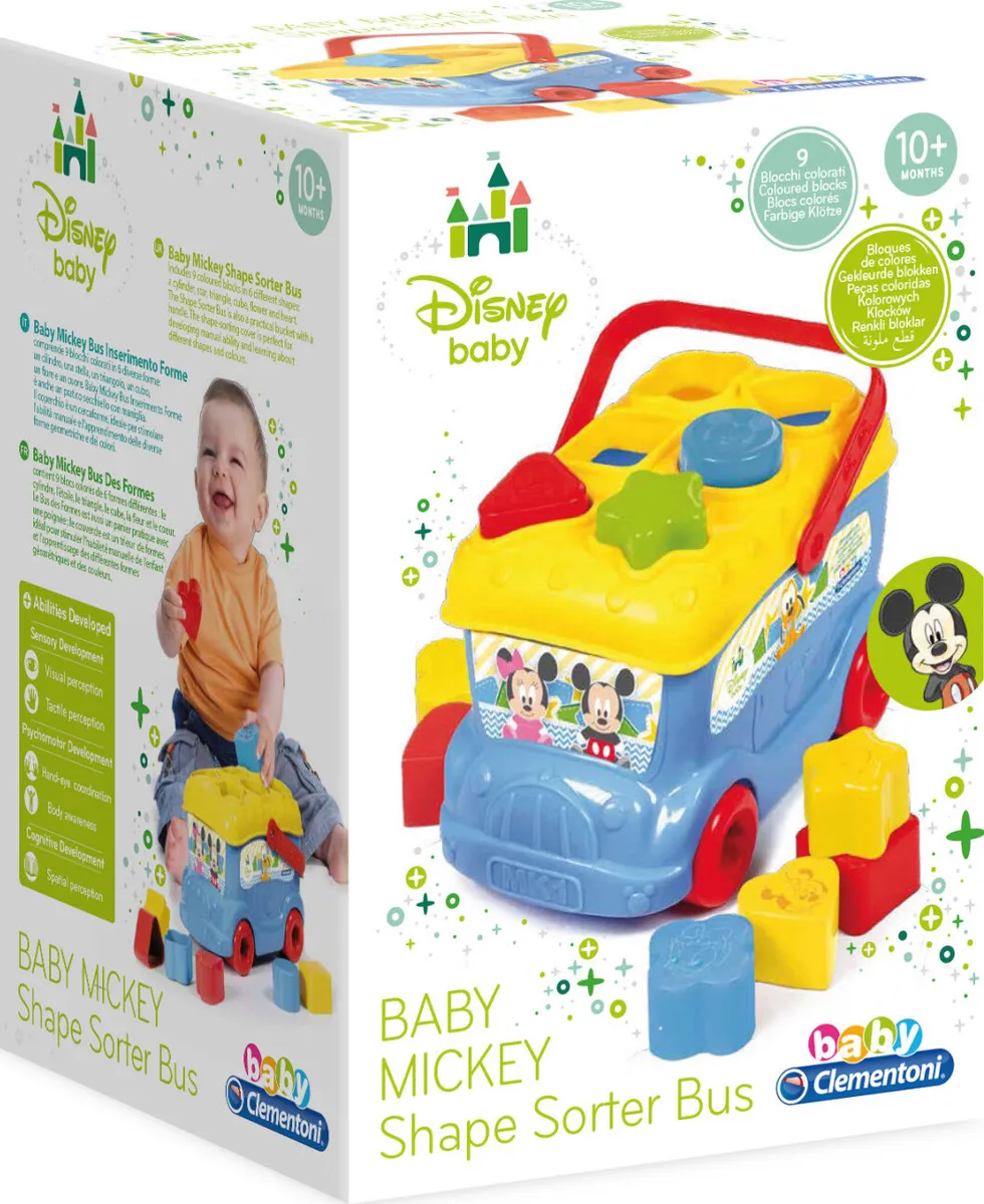 Disney Baby - Mickey Mouse Bus Puttekasse - Baby Clementoni