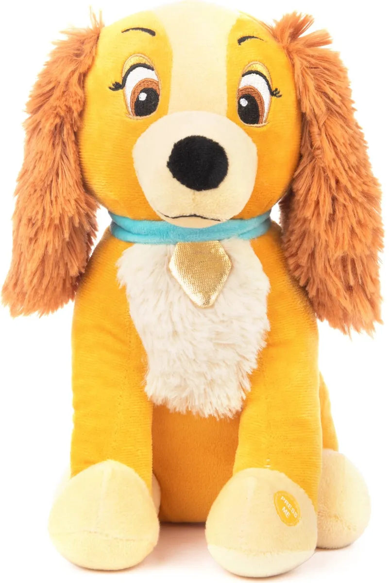 Disney Bamse Med Lyd - Lady - Lady Og Vagabonden - Siddende - 20 Cm