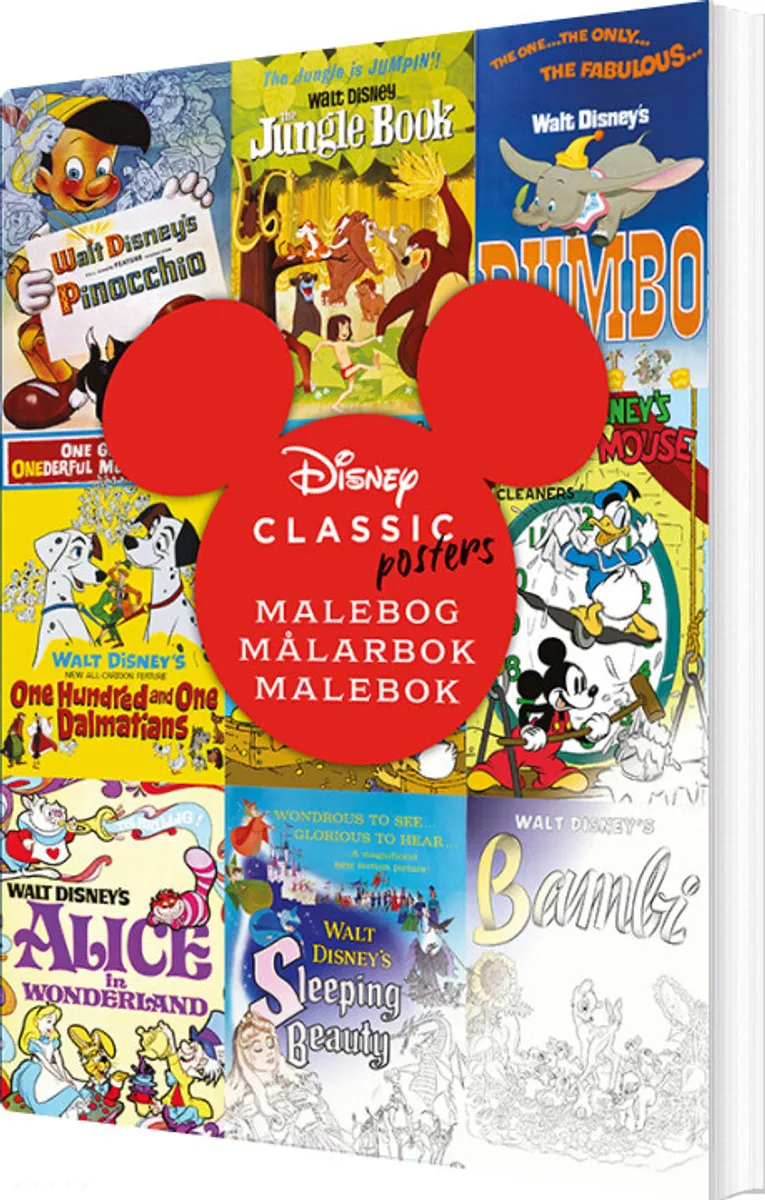 Disney Classic Posters - Malebog - Disney - Bog