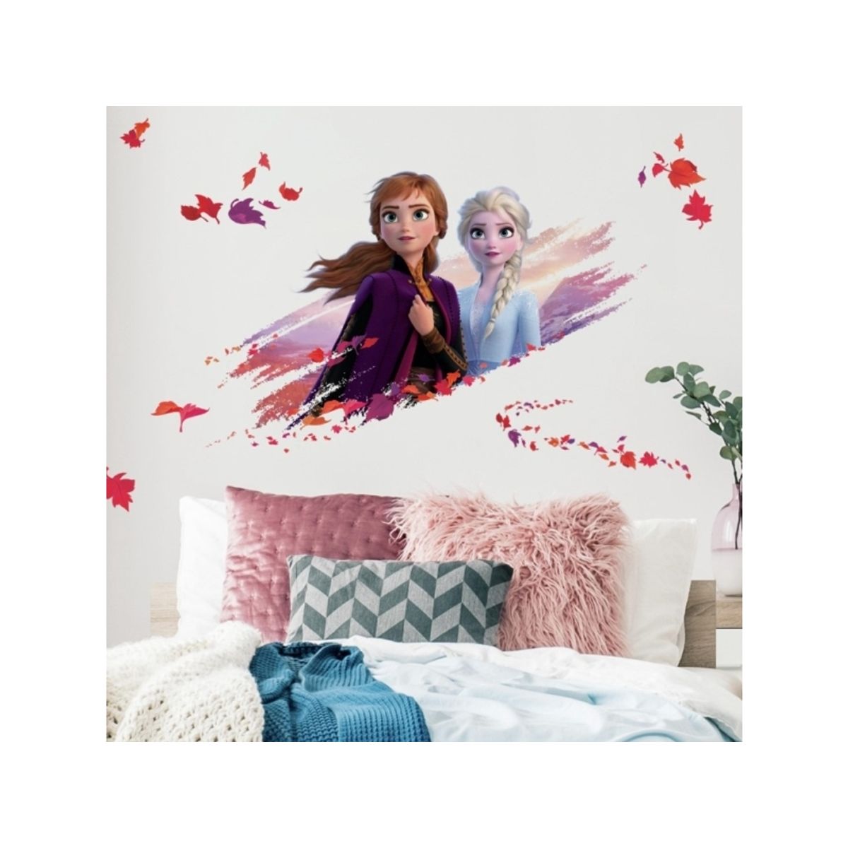 Disney Frost 2 Elsa Og Anna Wallstickers