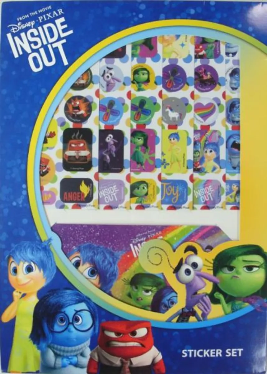 Disney: Inside Out - 6 Sheets Reusable Sticker Set - Party Fun Drawing Art