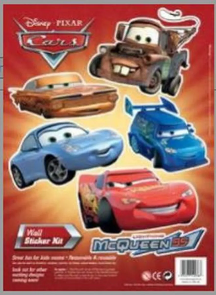 Disney Pixar: Cars Wall Stickers / VÃ¦g-KlistermÃ¦rker