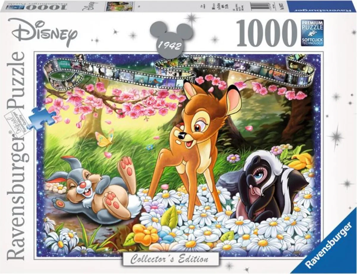 Disney Puslespil - Bambi - Collectors Edition - 1000 Brikker - Ravensburger