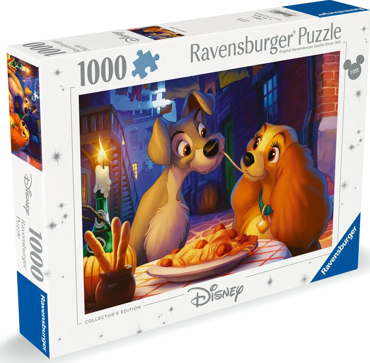 Disney Puslespil - Lady Og Vagabonden - 1000 Brikker - Ravensburger