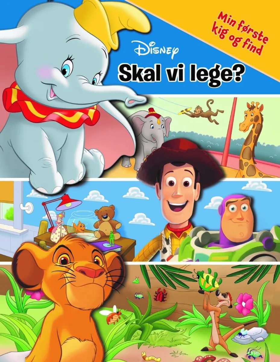 Disney - Skal Vi Lege? Min Første Kig Og Find - Diverse - Bog