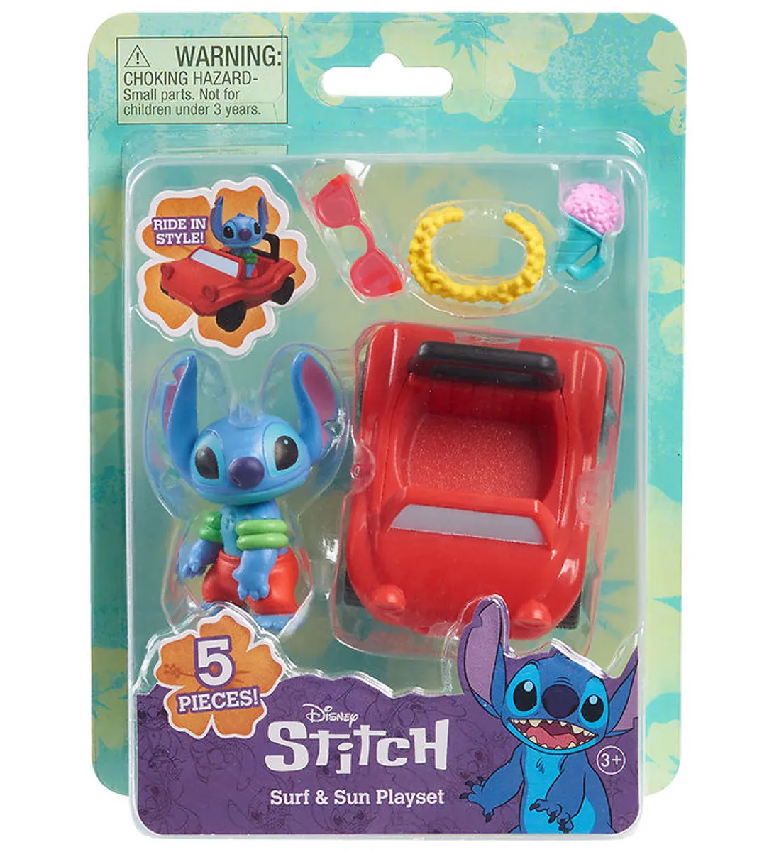 Disney Stitch Legesæt - 5 Dele - Surf & Sun