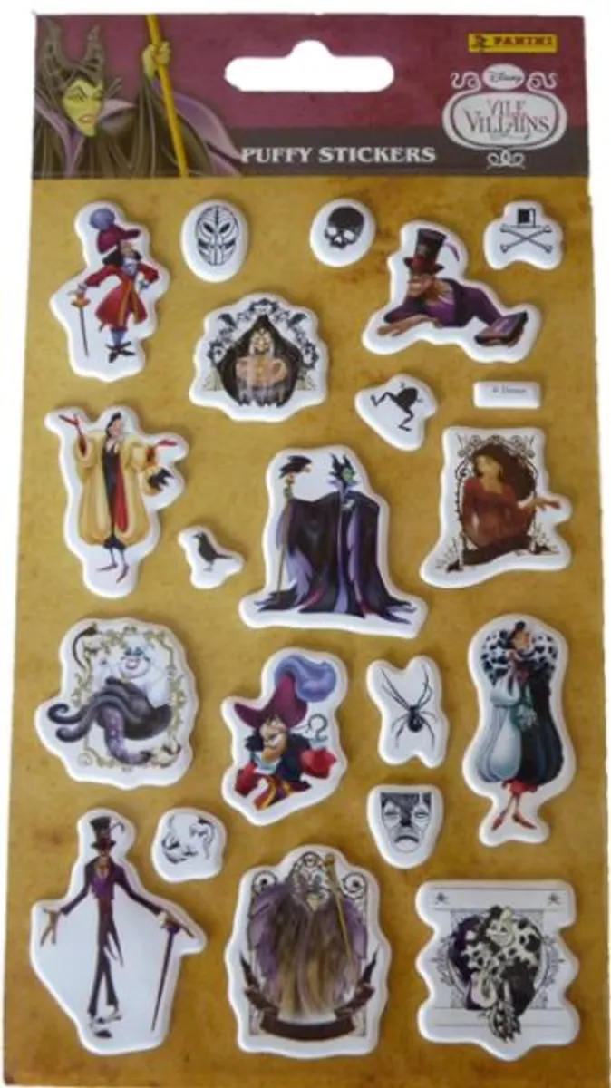 Disney: Vile Villains Puffy Stickers