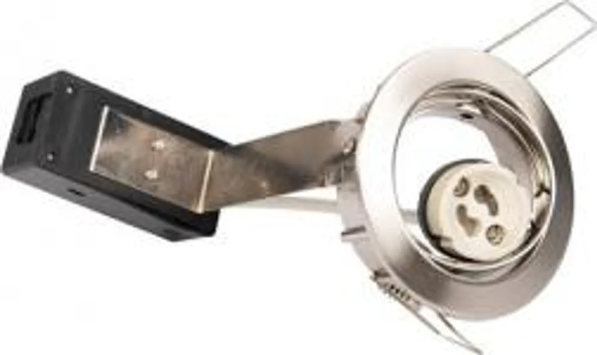 DL-830 Downlight GU10 230v, ø83mm, børstet stål - Zamax