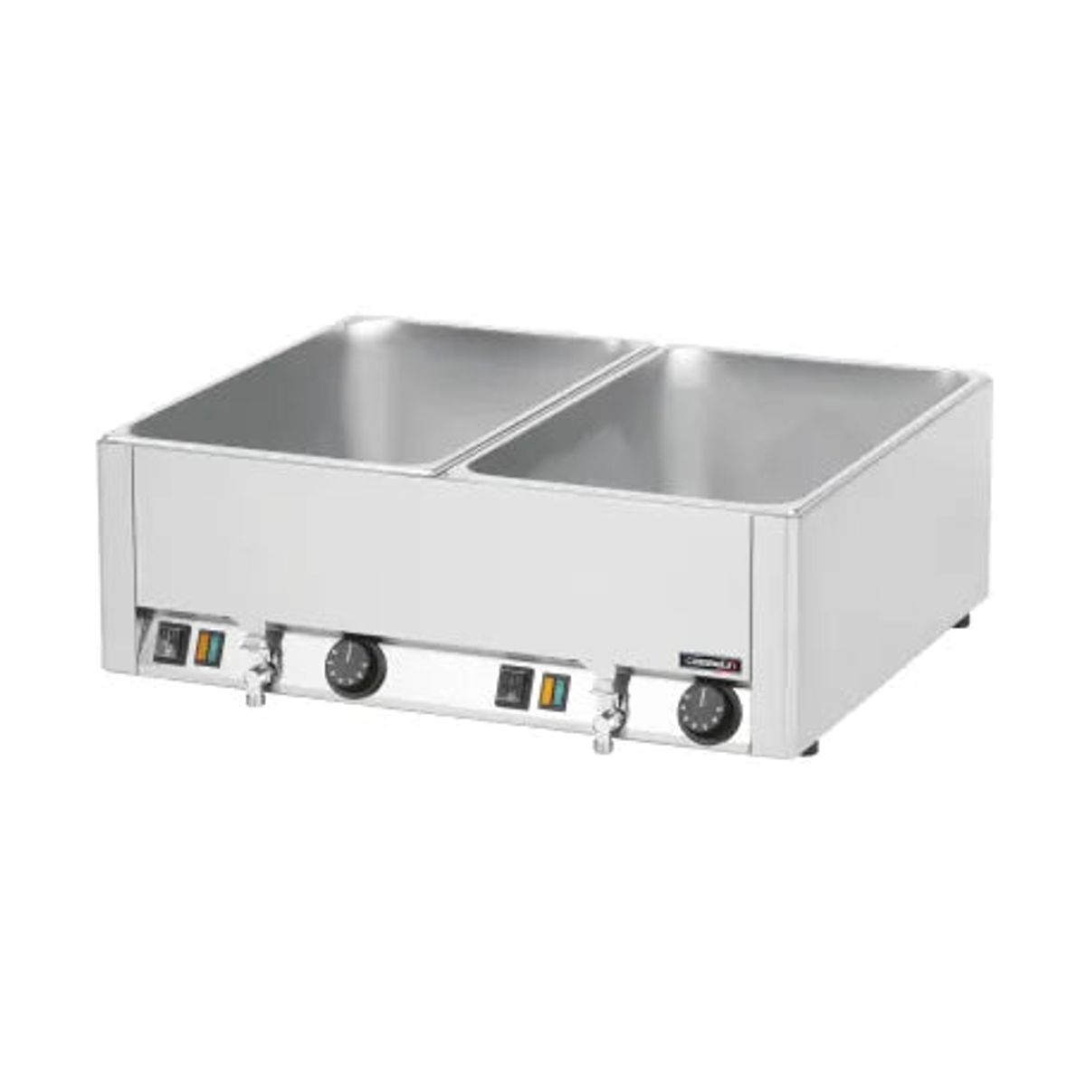 Dobbelt Bain-Marie GN 1/1 - Med 2 tappehaner - 2 x GN 1/1 - 150 mm dybde