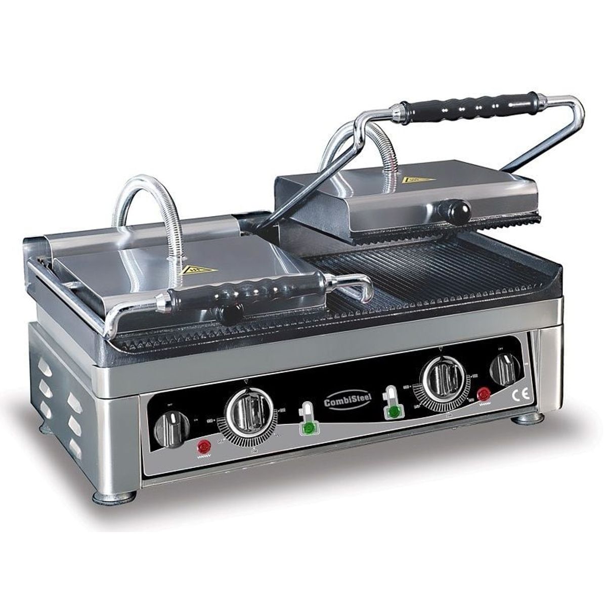 dobbelt klemgrill - combisteel - Rillet top og bund