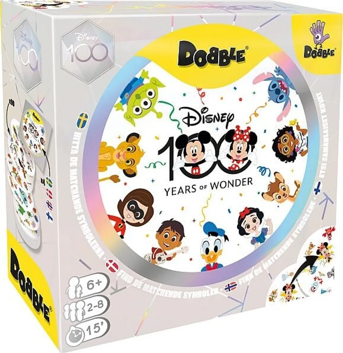 Dobble Spil - Disney 100 - Nordisk