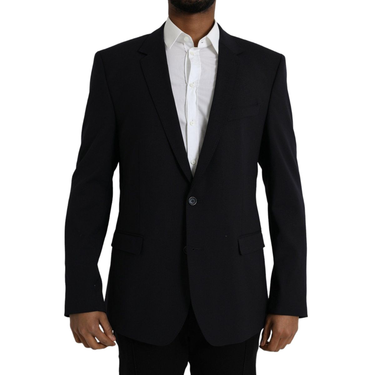 Dolce & Gabbana Black MARTINI Single Breasted Coat Blazer