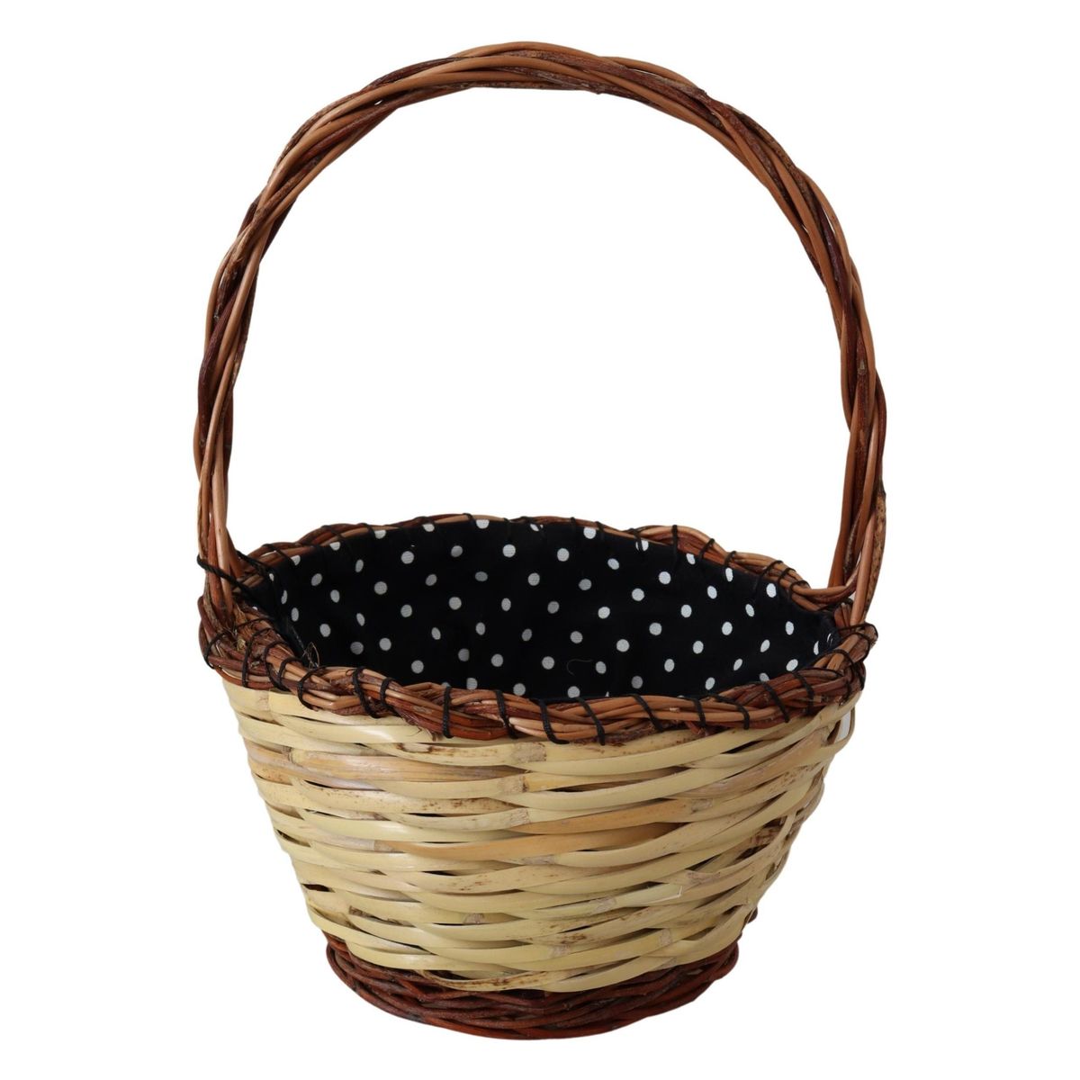 Dolce & Gabbana Chic Beige Wicker Basket Tote Bag