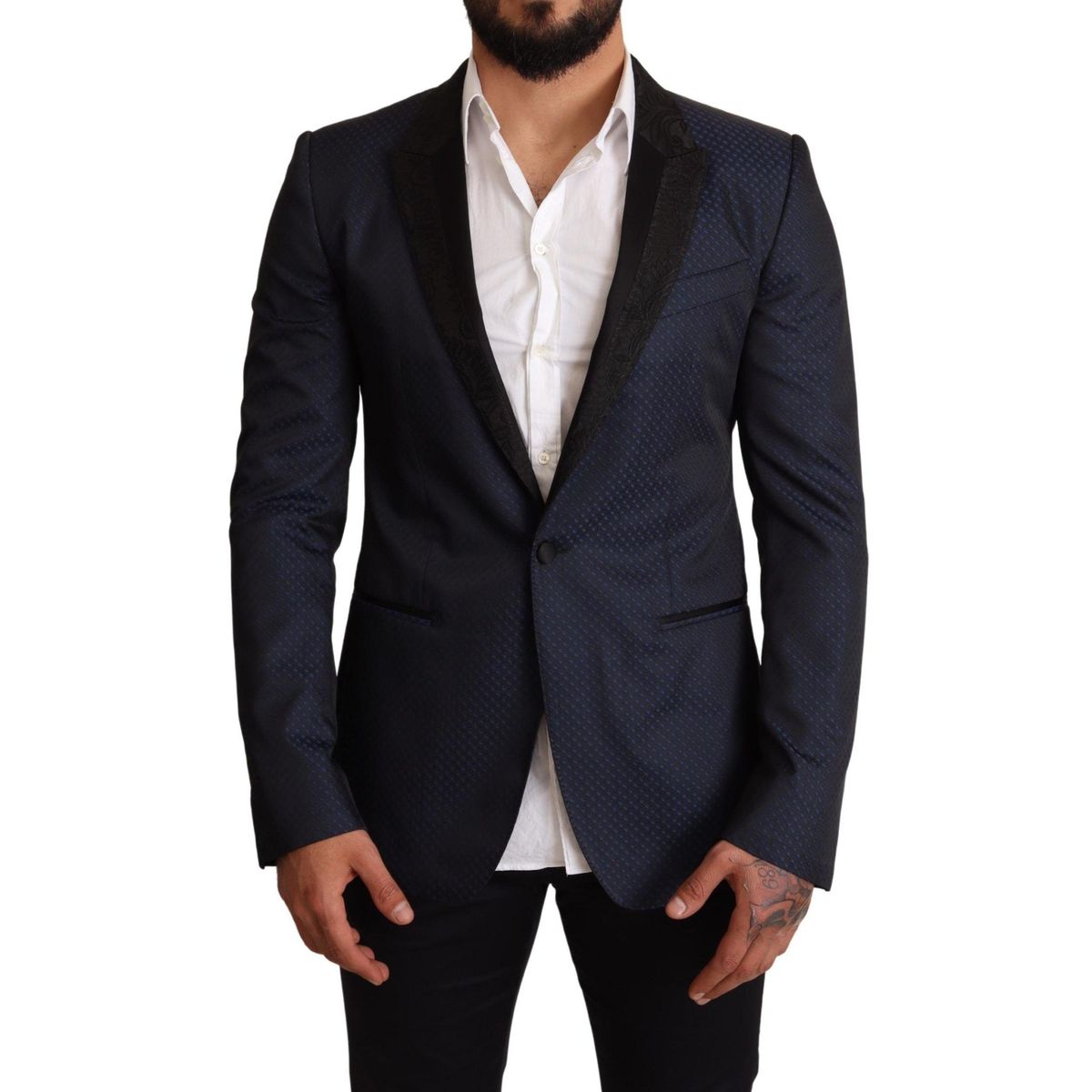 Dolce & Gabbana Elegant Blue Slim Fit Martini Blazer