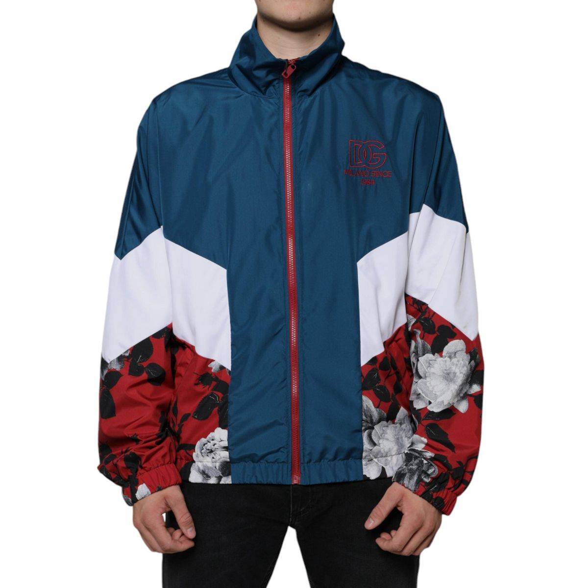 Dolce & Gabbana Multicolor Polyester Full Zip Jacket