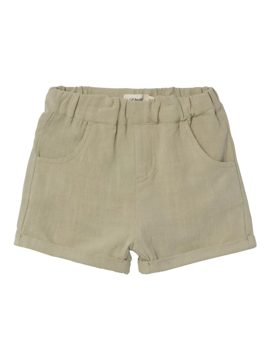 Dolie fin løs shorts - MOSS GRAY - 110