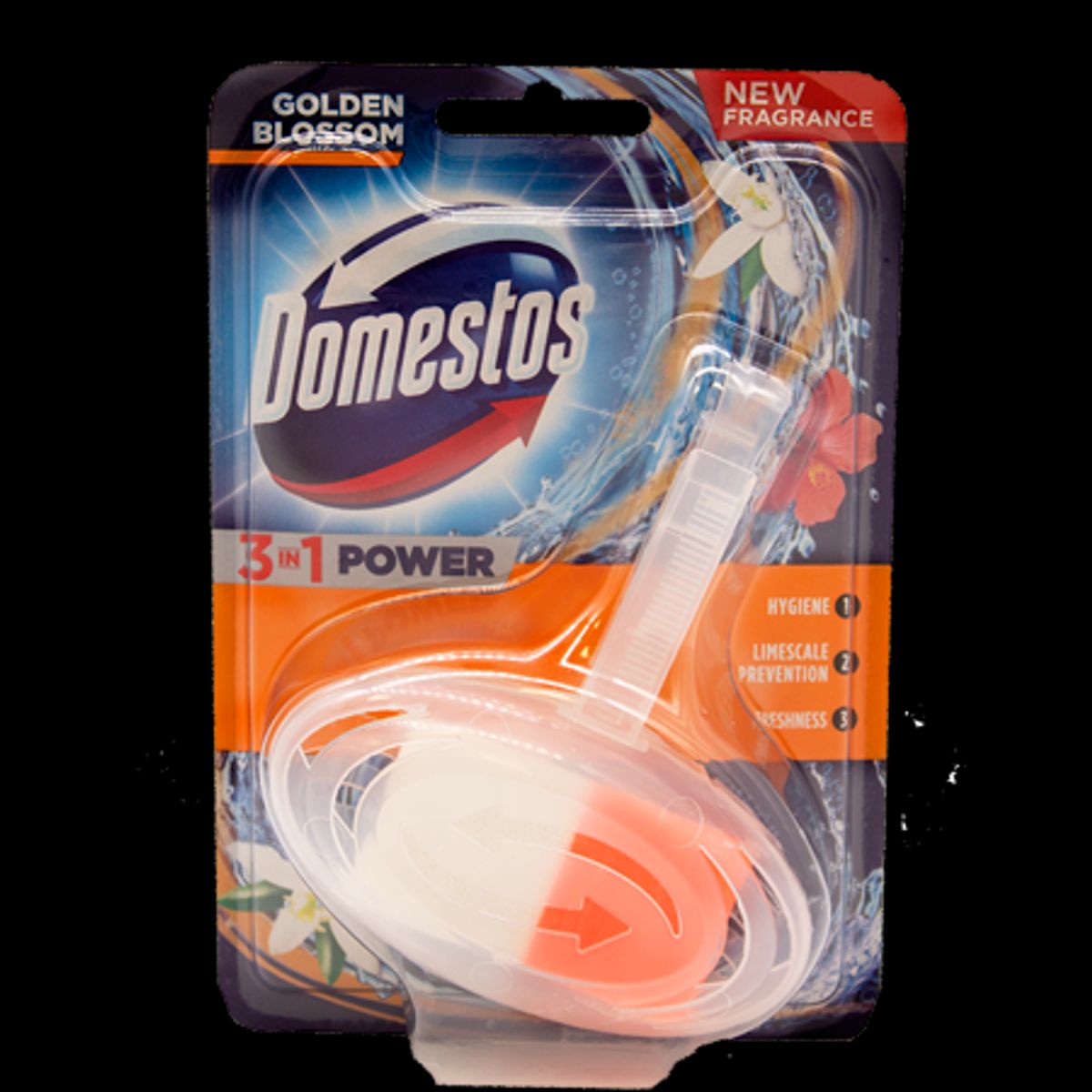 Domestos 3in1 WC Blok - Golden Blossom