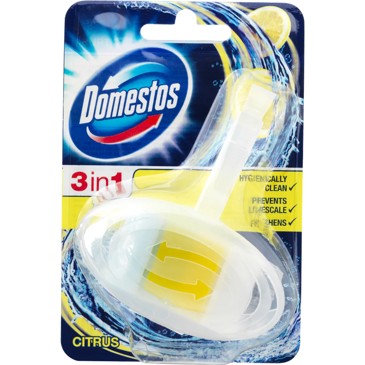 Domestos toiletblok, 3-i-1, citrus