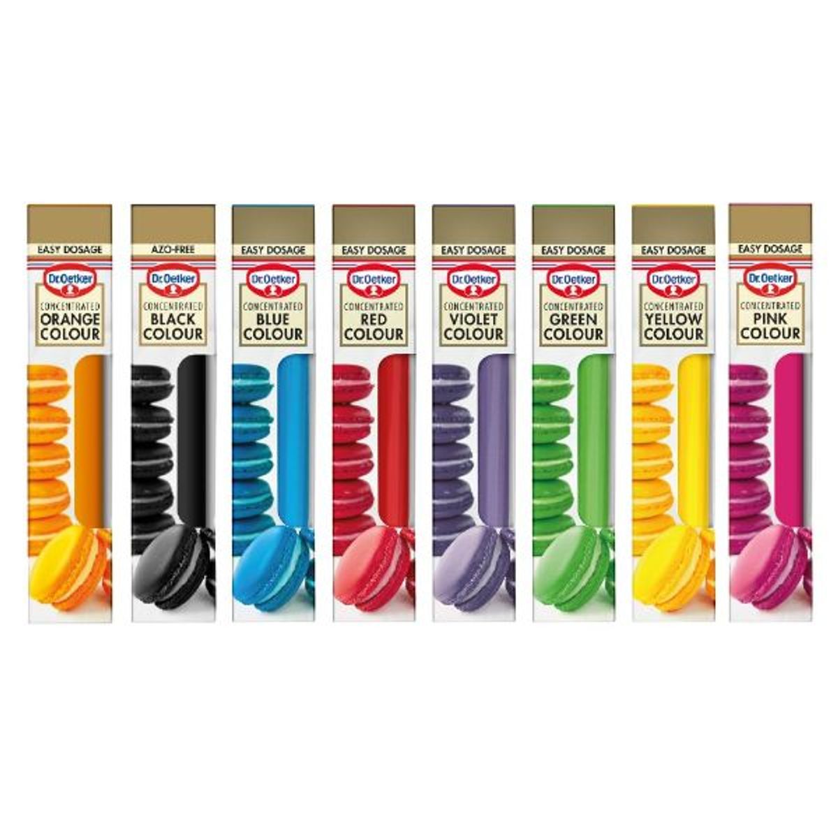 Dr. Oetker Concentrated Colour 8-pak