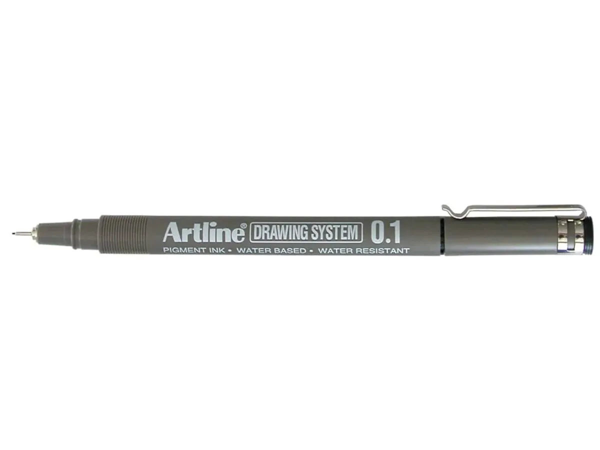 Drawingpen Artline 0,1 mm. Sort