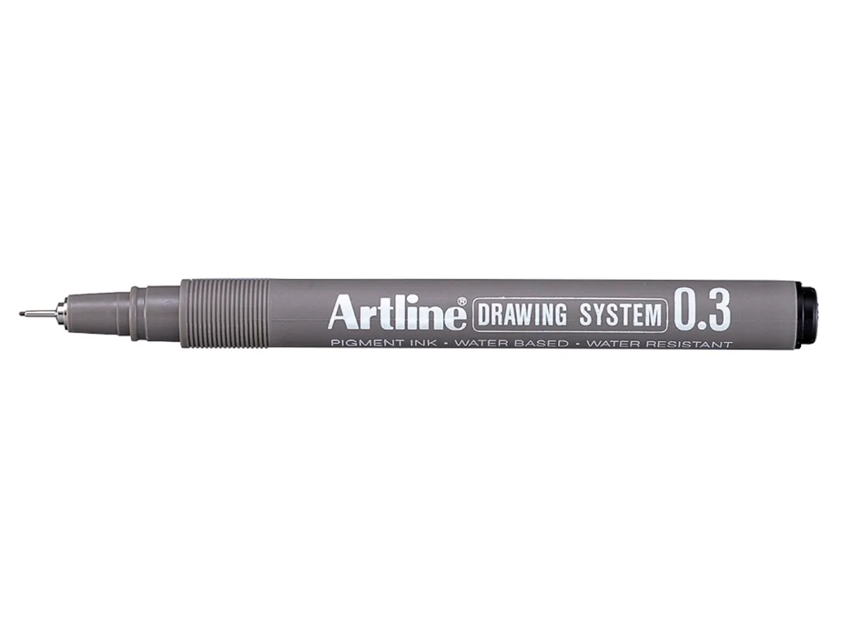 Drawingpen Artline 0,3 mm Sort