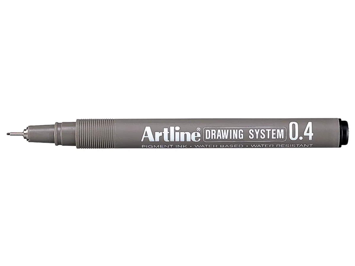 Drawingpen Artline 0,4 mm Sort