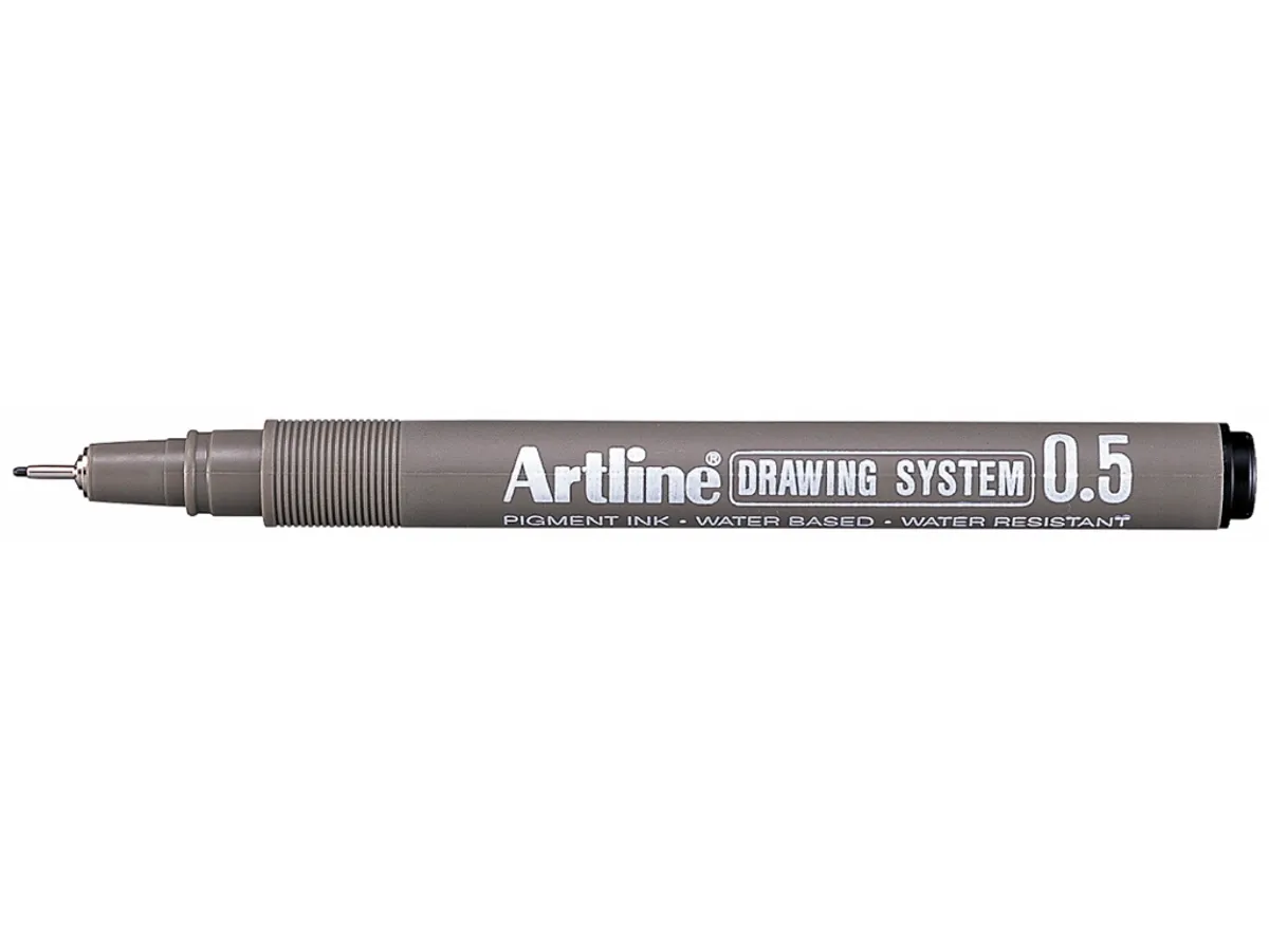 Drawingpen Artline 0,5 mm Sort