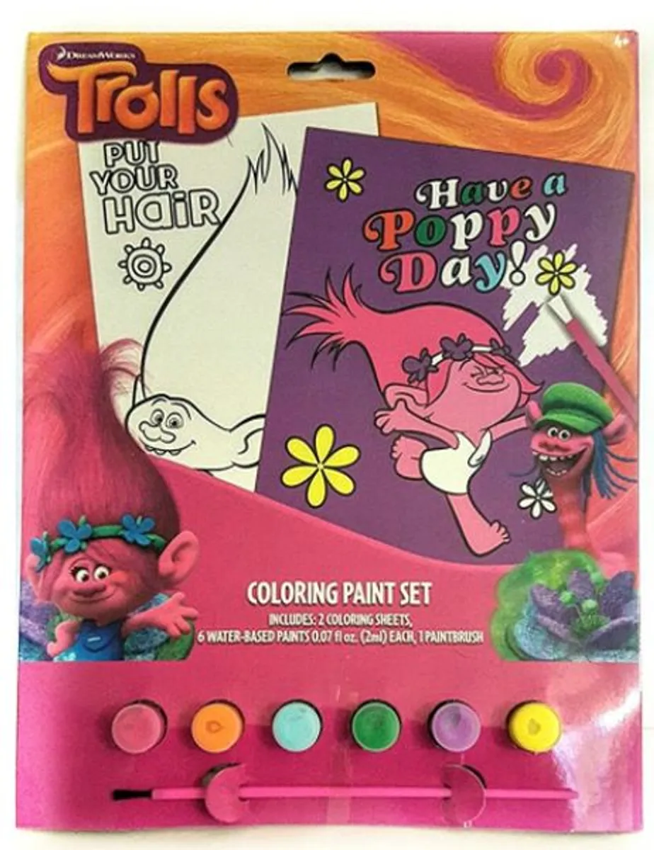 DreamWorks Trolls - Coloring Paint Set