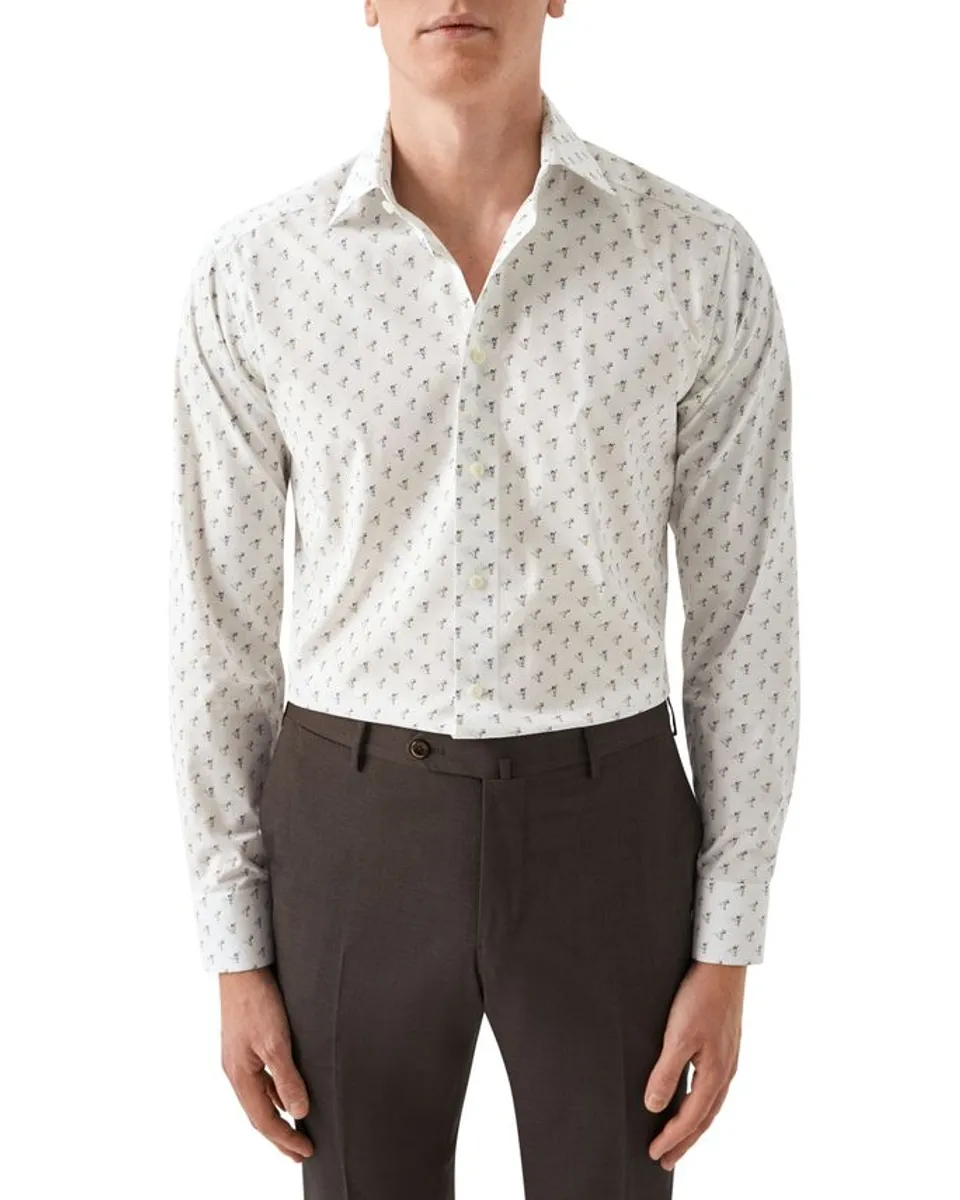 Drink Print Signature Poplin Shirt