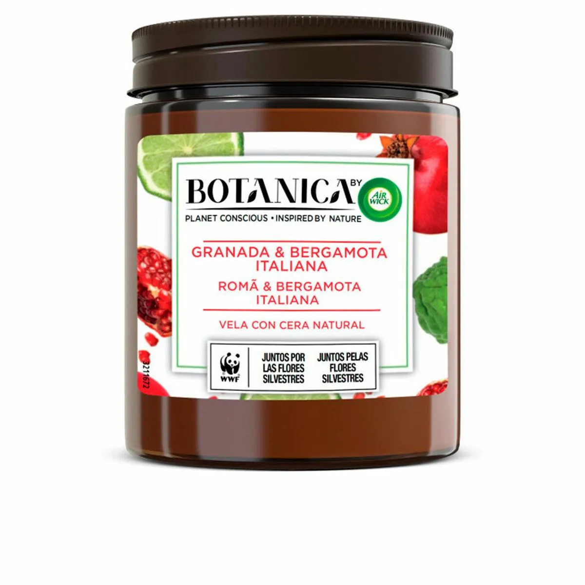 Duftlys Botanica Granatæble Bergamotte 205 g