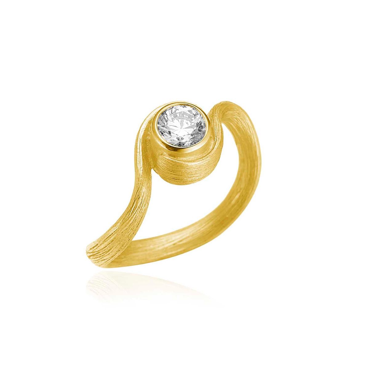 Dulong Fine Jewelry - Vega Solitaire Diamond ring, 0,40 ct. J/si1 18 kt. guld