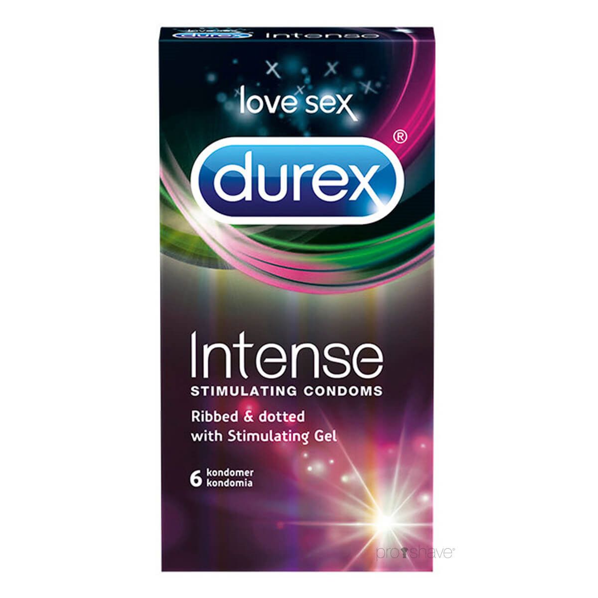 Durex Kondomer Intense, 6 stk.